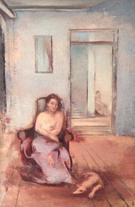 Seated Figure in Interior