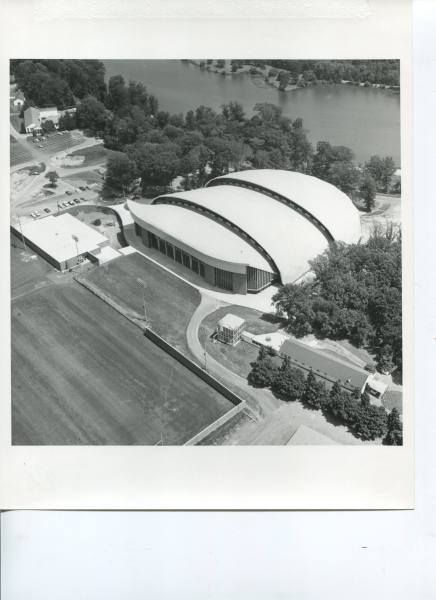 Jadwin Gymnasium, Princeton University (aerial view)