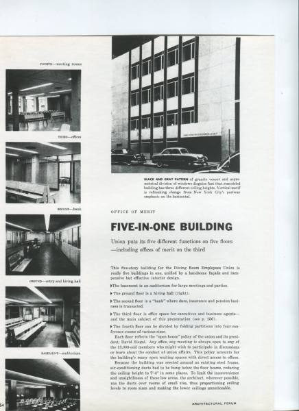 Building for the Dining Room Employees Union