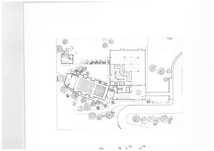 Winterthur Museum, Delaware: Garden Tours Pavilion and Lecture Hall- blueprint