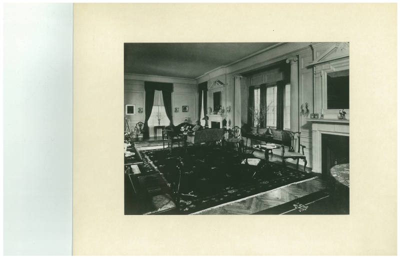 Interior - Living Room - Residence of the Late President James Rowland Angell, Yale University, New Haven, Connecticut