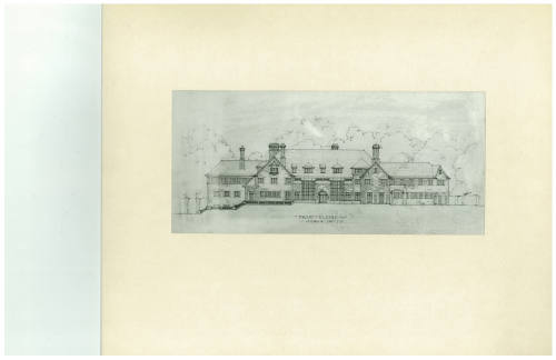 Club House for Zeta Psi Fraternity, Cornell  University, Ithica, N.Y. - Main Façade