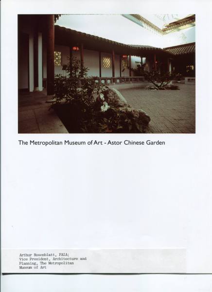 The Metropolitan Museum of Art -Astor Chinese Garden