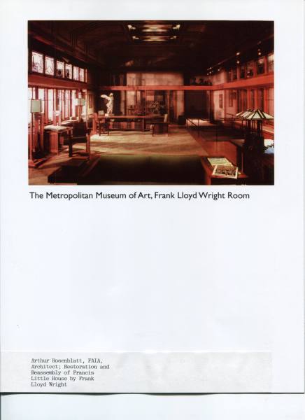 The Metropolitan Museum of Art - Frank Llod Wright Room