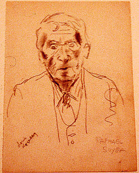 Portrait sketch of Louis Kronberg