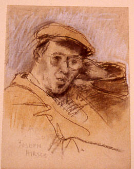 Portrait sketch of Joseph Hirsch