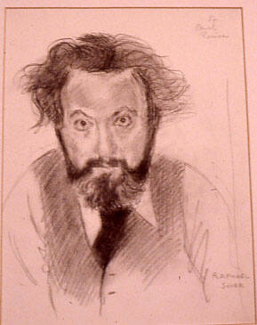 Portrait sketch of Paul Resika