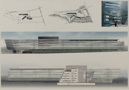 Competition entry for the headquarters of Canon Solutions America, Canon Park, Melville, Long Island, NY