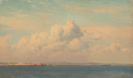 Clouds over Water and Coastal Landscape