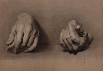 Two studies of hands