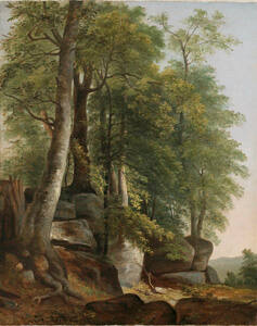 Landscape with Rocks and Trees