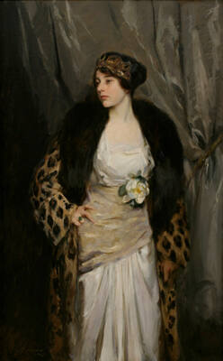 Gladys Wiles in a Leopard Coat (The Leopard Coat)