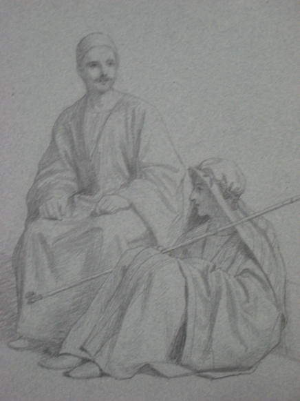 Two Arabs with Pipe