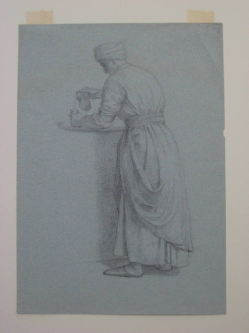 Figure Study for "In a Rug Bazaar, Cairo"