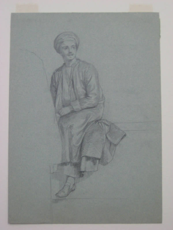 Untitled - Seated Arab, partially obscured