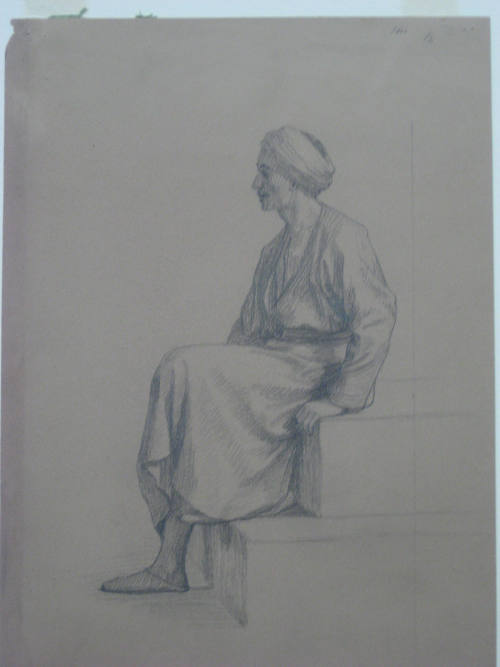 Untitled - Seated Arab in profile