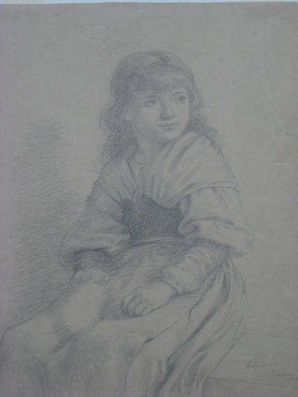 Untitled - Young Girl in Native Costume, Seated
