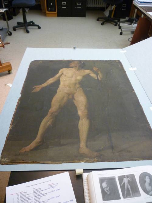 Academic Study of a Male Nude