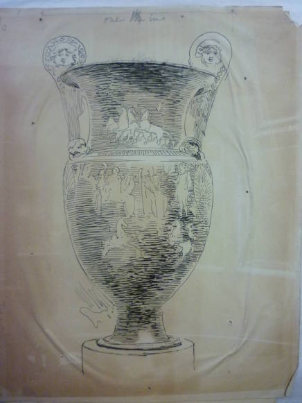 (Mechanical) Illustration for NAD Loan and Autumn Exhibitions--Cloisonné vase