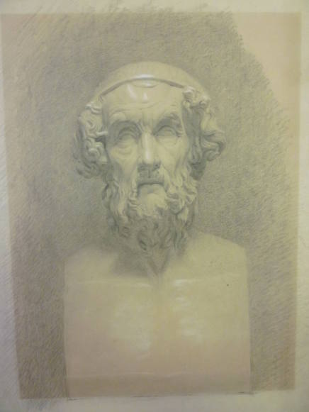 Cast of the Bust of Homer