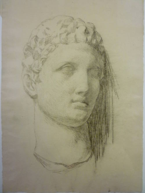 Classical sculpture of a head