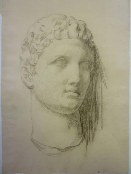 Classical sculpture of a head