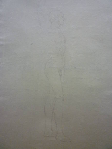 Male Nude--Side View