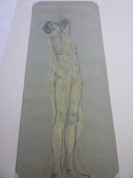 Study of Male Figure for "Vintage Festival" Mural