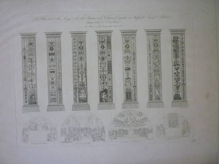 I Pilastri delle Logge e le otto stanze nel Vaticano