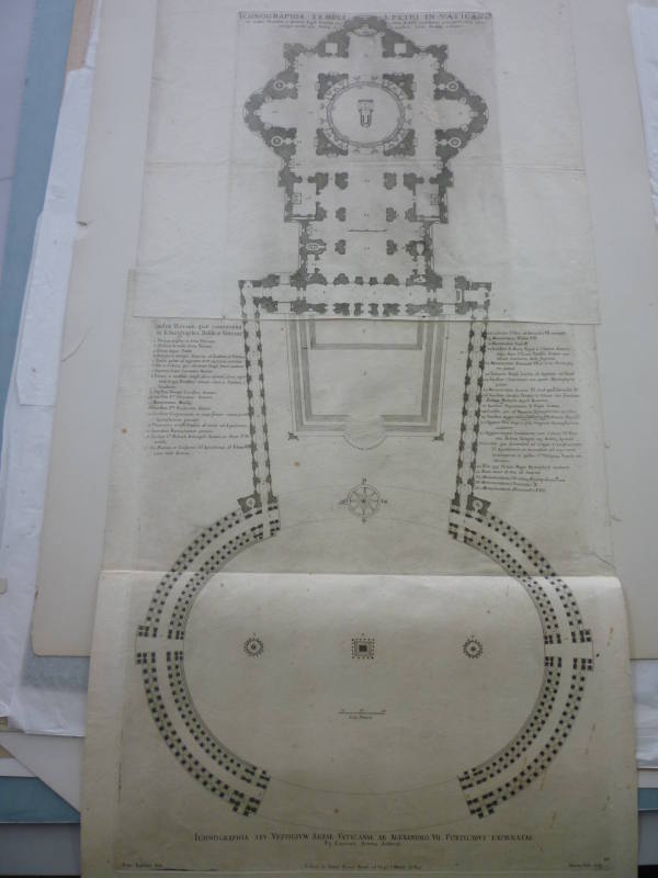 Ichnographia Templi S. Petri in Vaticano ex modulis Bramantis