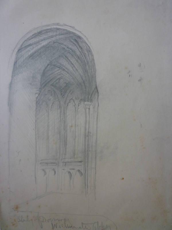 Study of a Doorway, Westminster Abbey