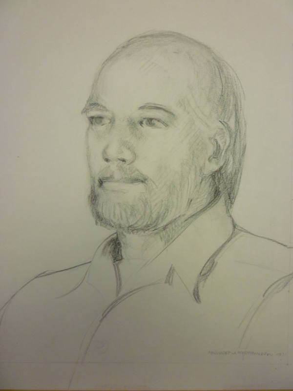 Portrait Sketch of John M. Johansen