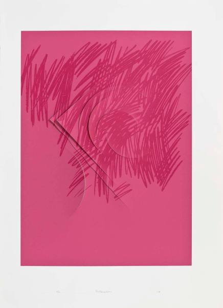 Untitled (dark pink strokes)