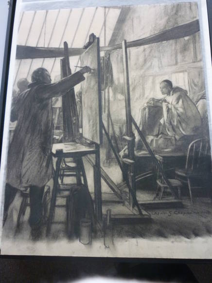 Drawing of Painting Class for NAD Booklet