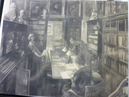 Drawing of the library, for NAD booklet