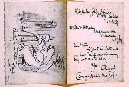 Manuscript Note Illustrated on Verso