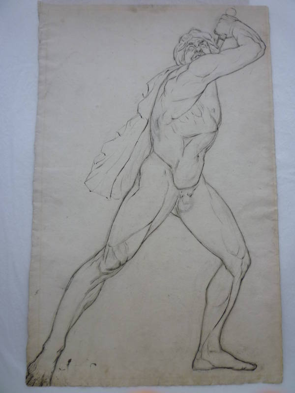 Standing Male Nude with Sword