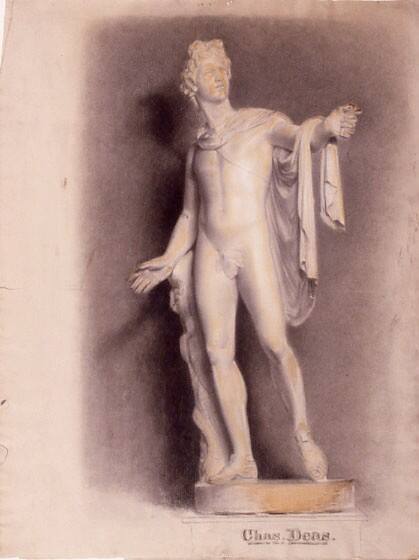 Drawing from Cast of the Apollo Belvedere