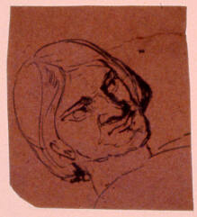 Sketch of male head