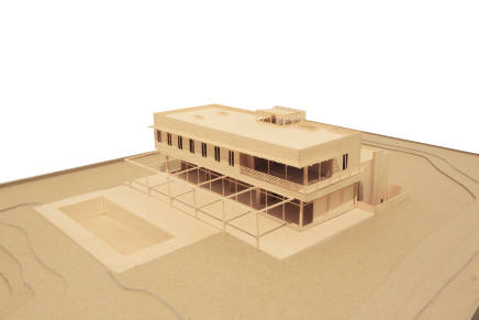 Private Residence in Sagaponack (maquette) and drawing