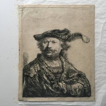 Self-Portrait in Cap with Plume