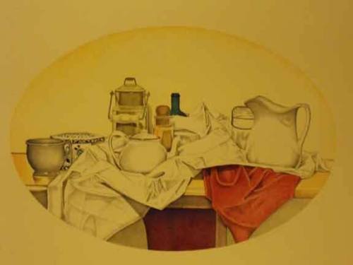 Still Life on a Draped Cloth