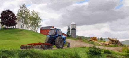 Tractor and Disc Harrow, Pawlett, Vermont